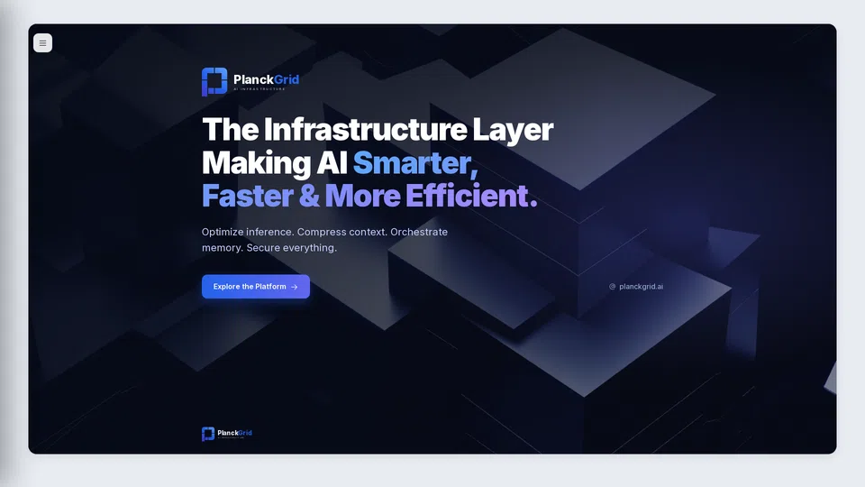 Homepage snapshot at launch