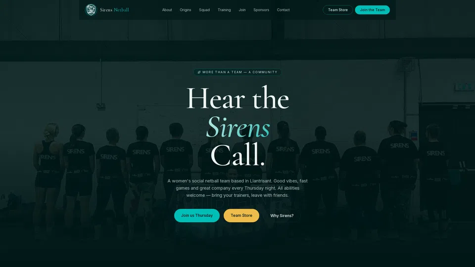 Homepage snapshot at launch