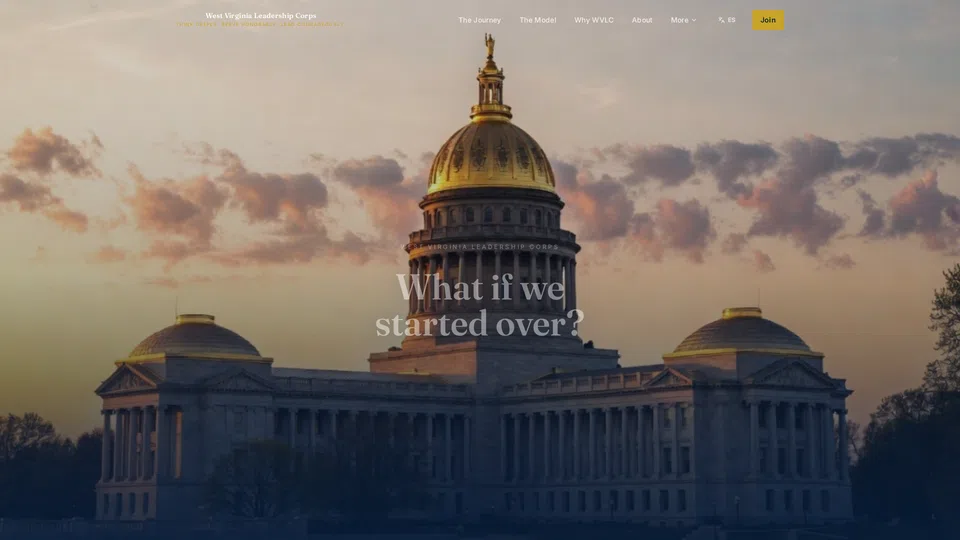 Homepage snapshot at launch