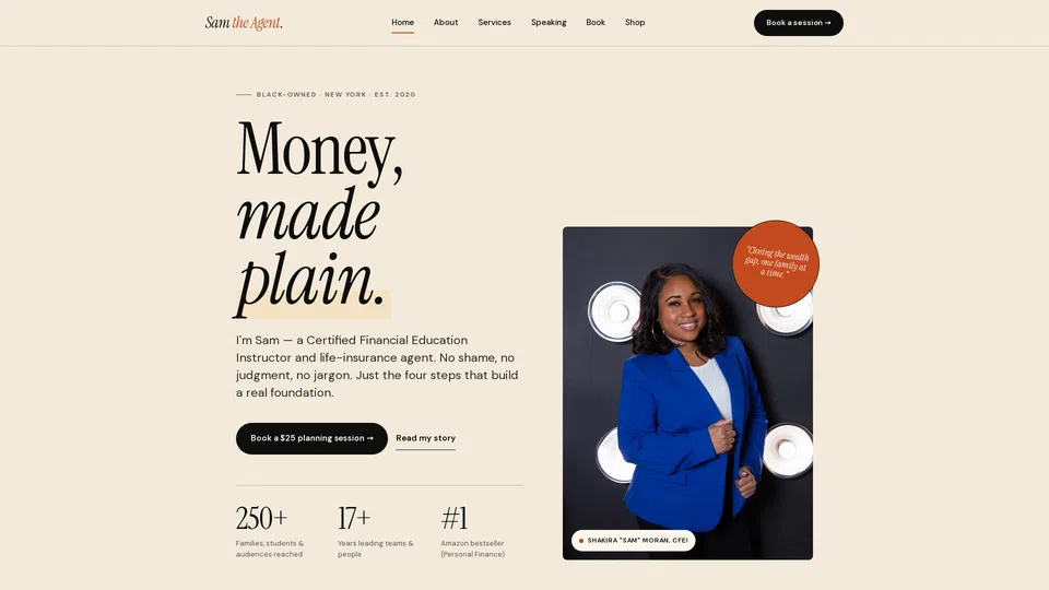 Homepage snapshot at launch