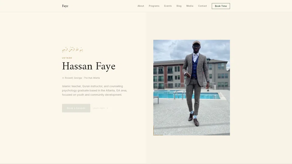 Homepage snapshot at launch
