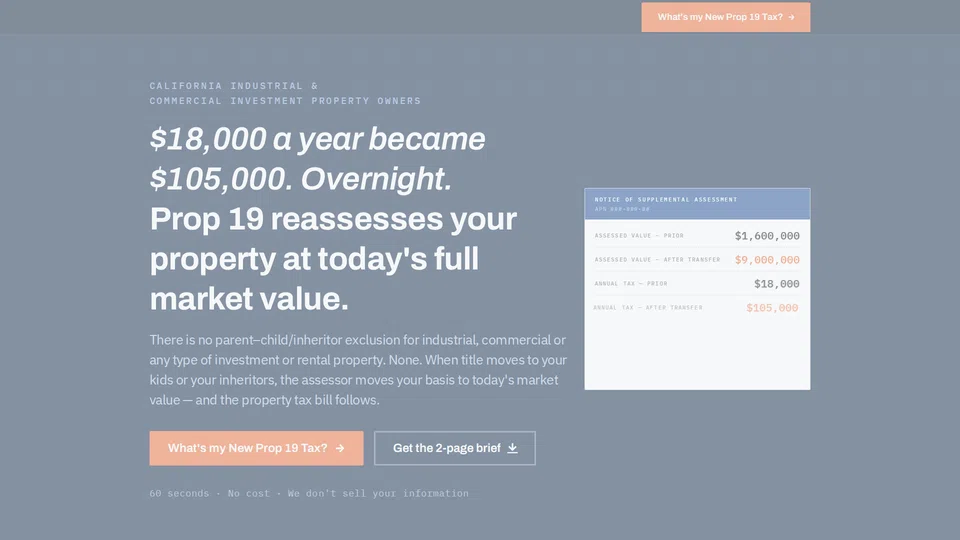 Homepage snapshot at launch