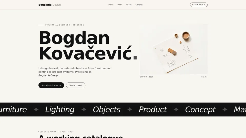Homepage snapshot at launch
