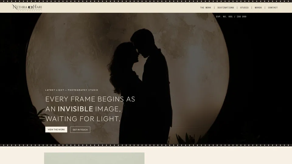 Homepage snapshot at launch