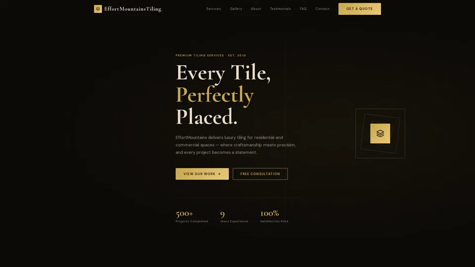 Homepage snapshot at launch