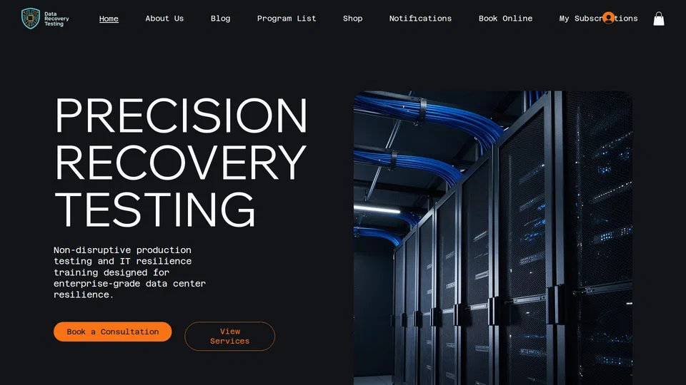 Homepage snapshot at launch