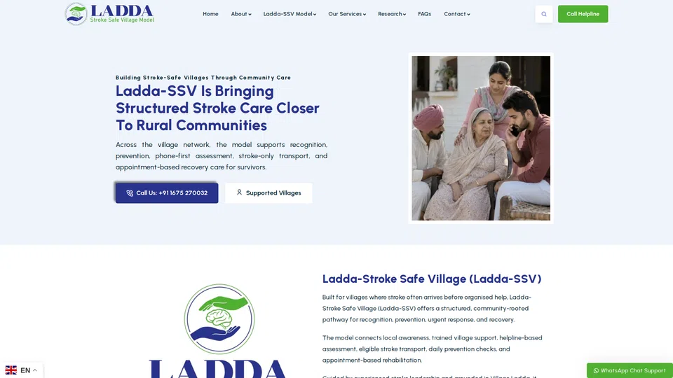 Homepage snapshot at launch