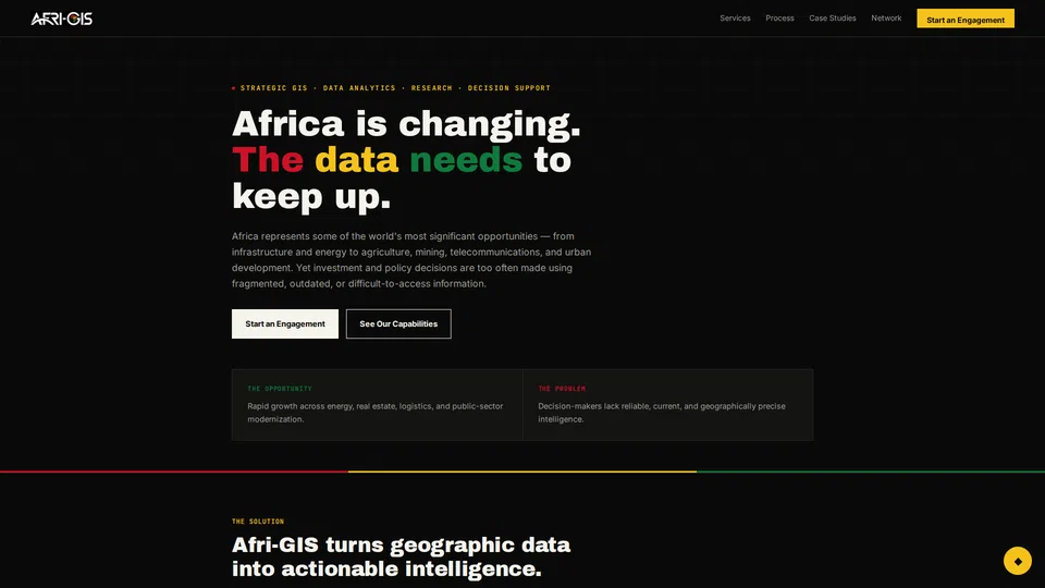 Homepage snapshot at launch