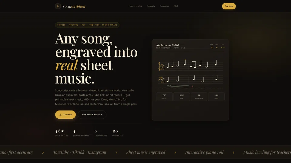 Homepage snapshot at launch