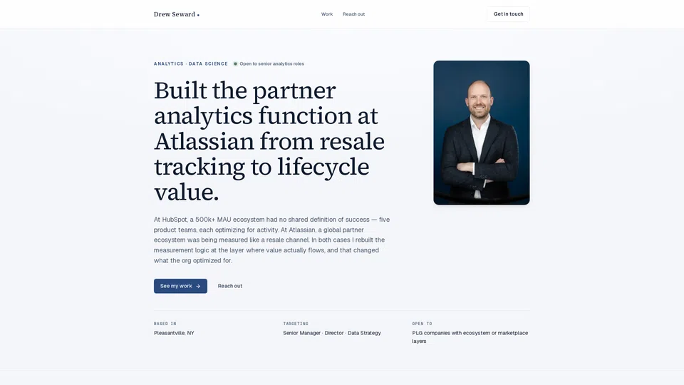 Homepage snapshot at launch