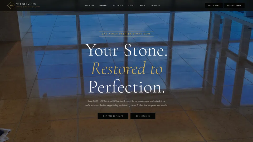 Homepage snapshot at launch
