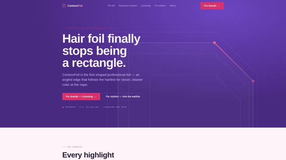 Homepage snapshot at launch