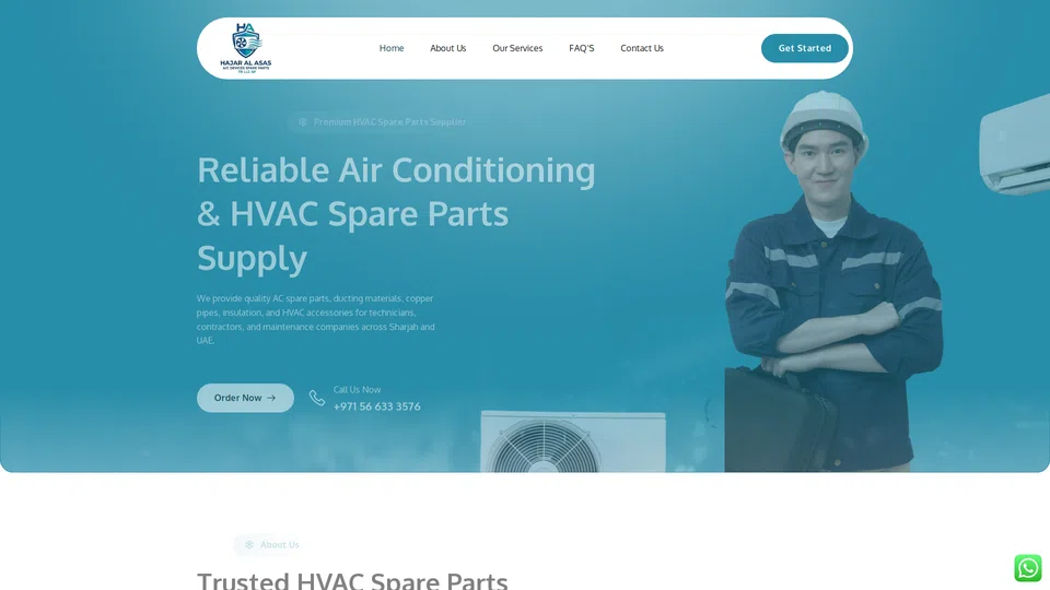 Homepage snapshot at launch