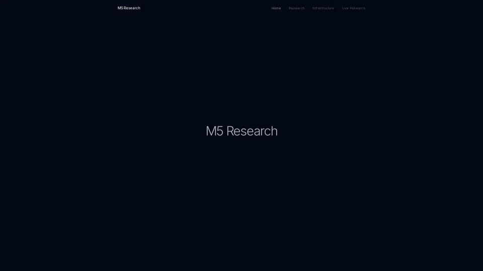 Homepage snapshot at launch