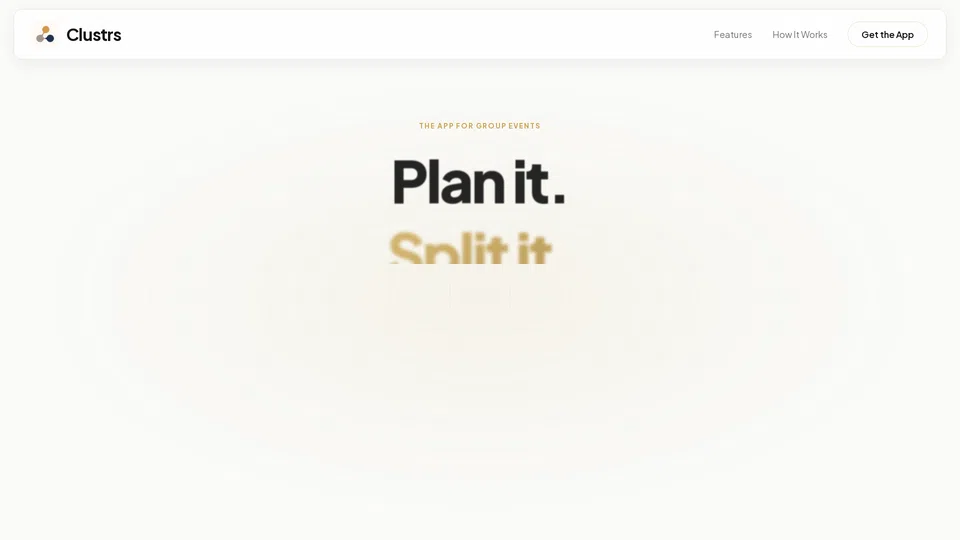 Homepage snapshot at launch