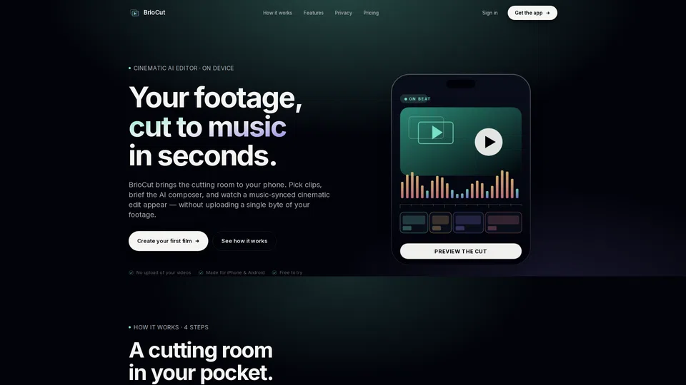 Homepage snapshot at launch
