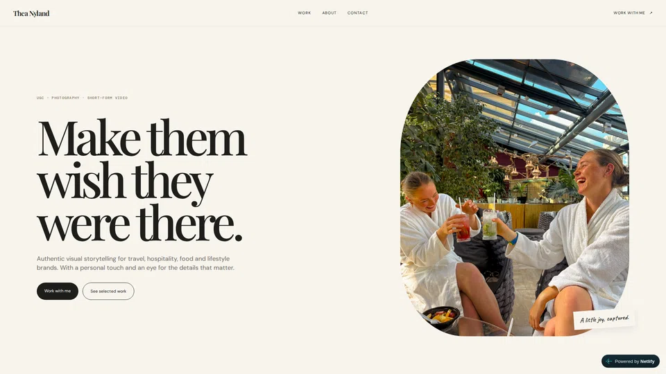 Homepage snapshot at launch