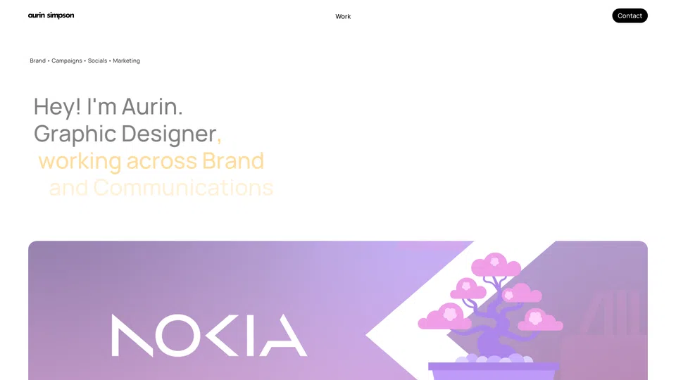 Homepage snapshot at launch
