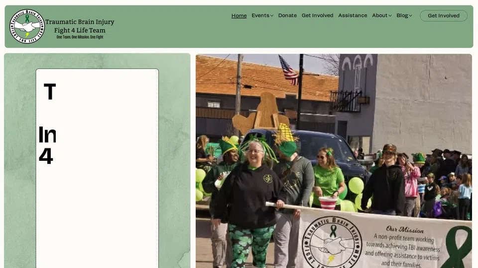 Homepage snapshot at launch