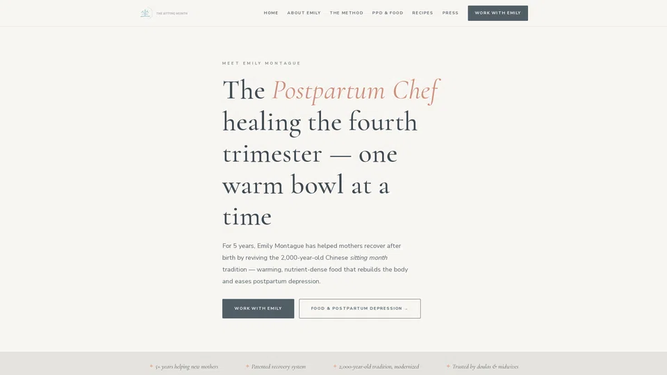 Homepage snapshot at launch