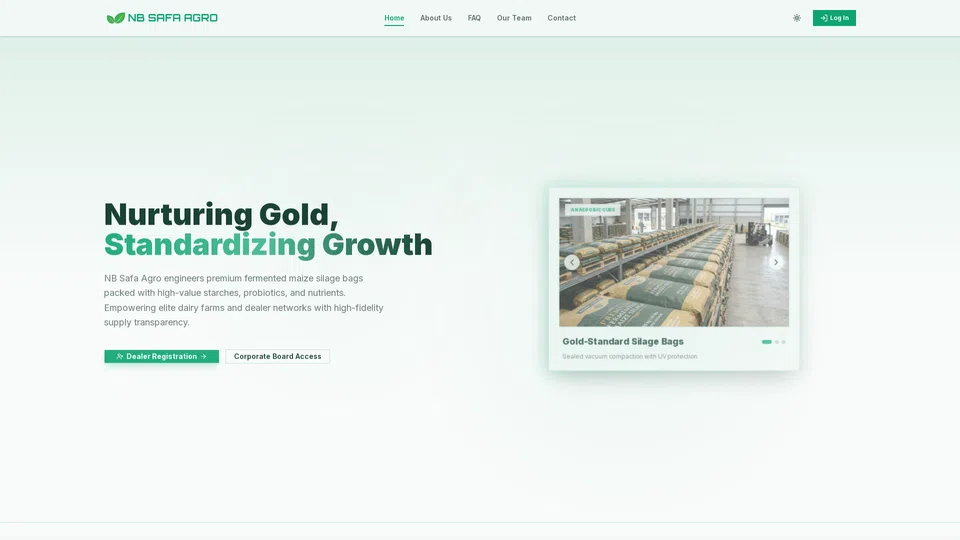 Homepage snapshot at launch