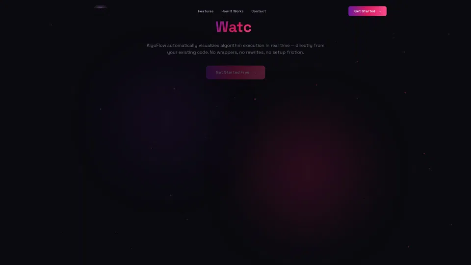 Homepage snapshot at launch