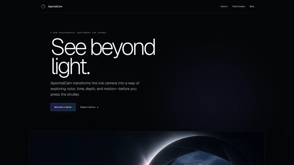 Homepage snapshot at launch