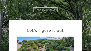 Screenshot of talktoharvey.com