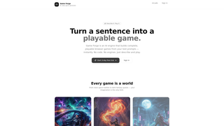 Screenshot of thegameforgeai.com