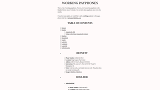 Thumbnail of workingpayphones.com