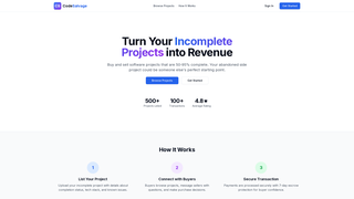 Screenshot of codesalvage.com
