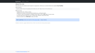 Thumbnail of ergofeeds.org