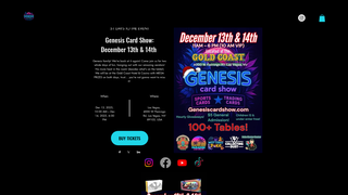Screenshot of genesiscardshow.com