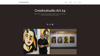 Screenshot of crooksstudioart24.com