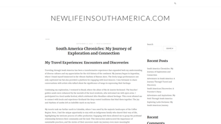 Thumbnail of newlifeinsouthamerica.com
