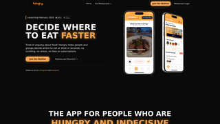 Screenshot of usehangry.com