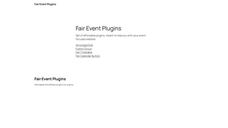 Thumbnail of fair-event-plugins.com