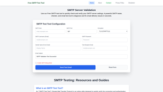 Thumbnail of freesmtptesttool.com