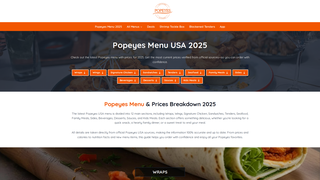 Thumbnail of popeyesmenuonline.com