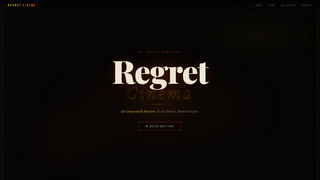 Screenshot of regretcinema.com