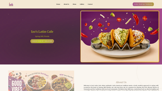 Screenshot of izoslatincafe.com