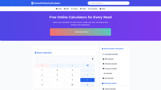 Thumbnail of smartonlinecalculator.com