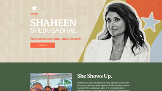 Screenshot of shaheenforlbusd.com