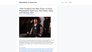 Thumbnail of mayweathervstyson.com