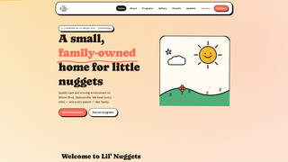 Screenshot of lilnuggetsdaycare.com