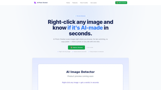Screenshot of photochecker.ai