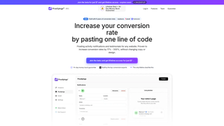 Screenshot of proofpings.com