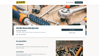 Thumbnail of listbegonehandyman.com