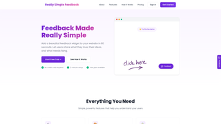 Thumbnail of reallysimplefeedback.com