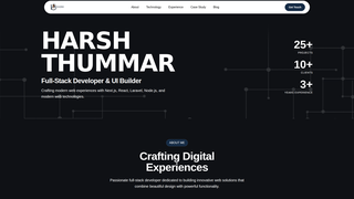Screenshot of harshthummar.in